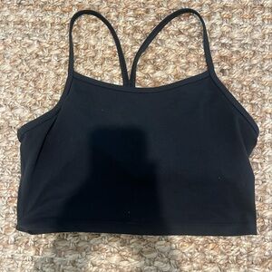 Black cropped Aerie tank